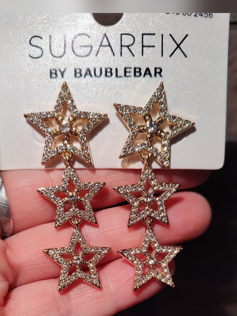 SUGARFIX By Baublebar Gold Star Drop Earrings